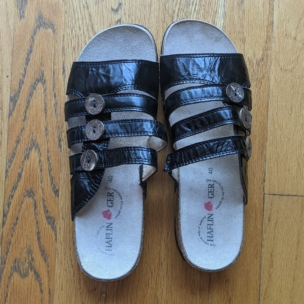Haflinger Trixie Sandals Black Size 40